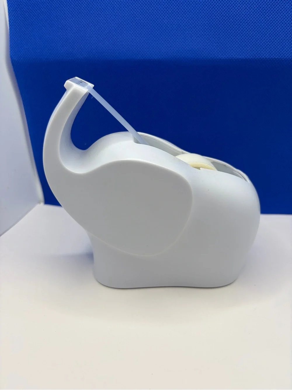 Scotch Elephant Tape Dispenser White Desktop Weighted Office Tape Holder